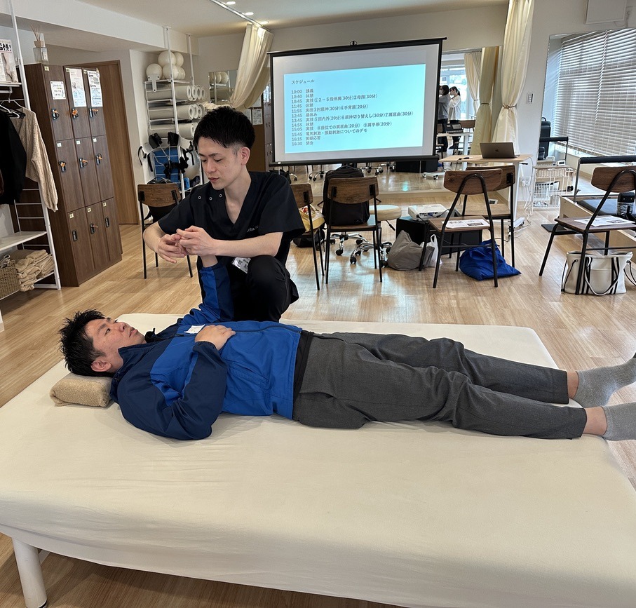 脳卒中リハビリ実技説明